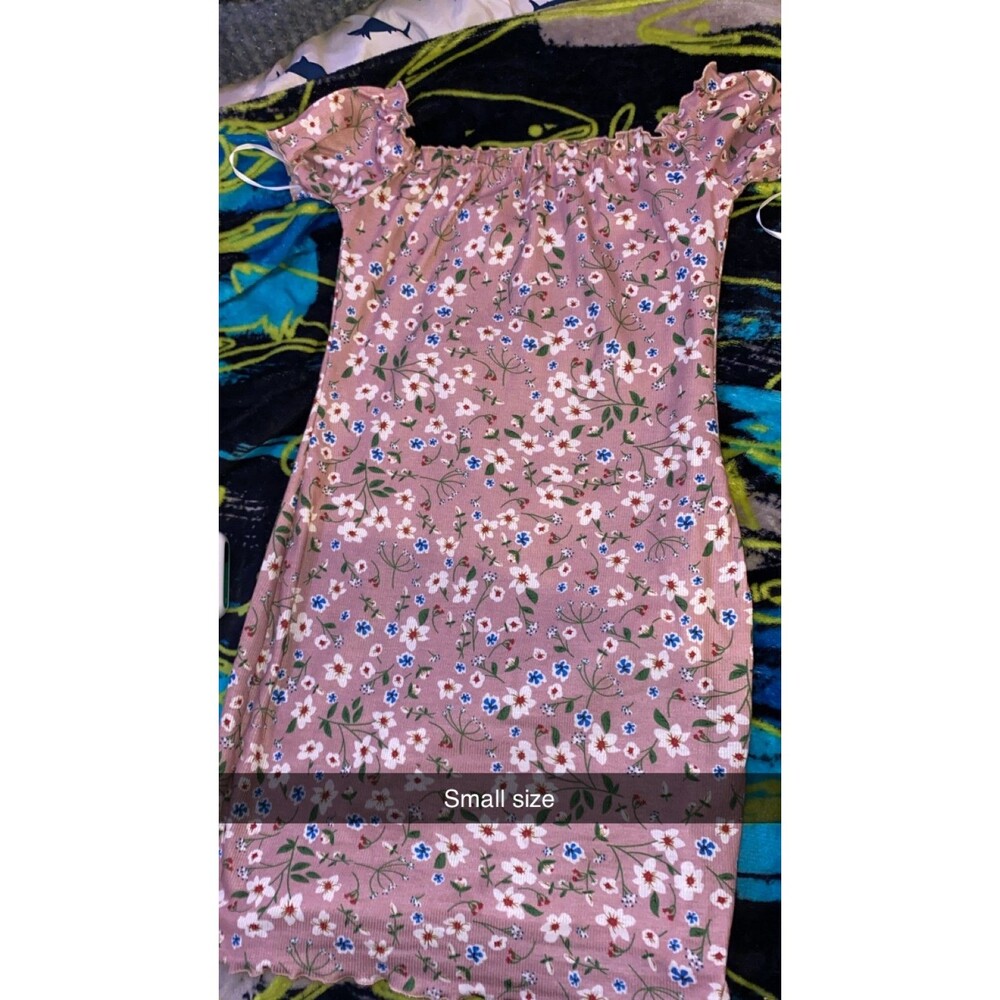 Seeing Bodycon Mini Dress Size S Off The Shoulder